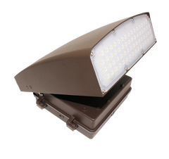 LED Adjustable Cutoff Wall Pack, CCT and Wattage Selectable, 120-277V