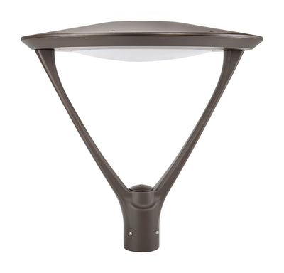 Post Top Light, 130W, 15800 Lumens, 120-277V, Wattage and CCT Selectable, Dark Bronze or Black