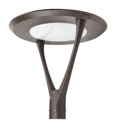Post Top Light, 130W, 15800 Lumens, 120-277V, Wattage and CCT Selectable, Dark Bronze or Black