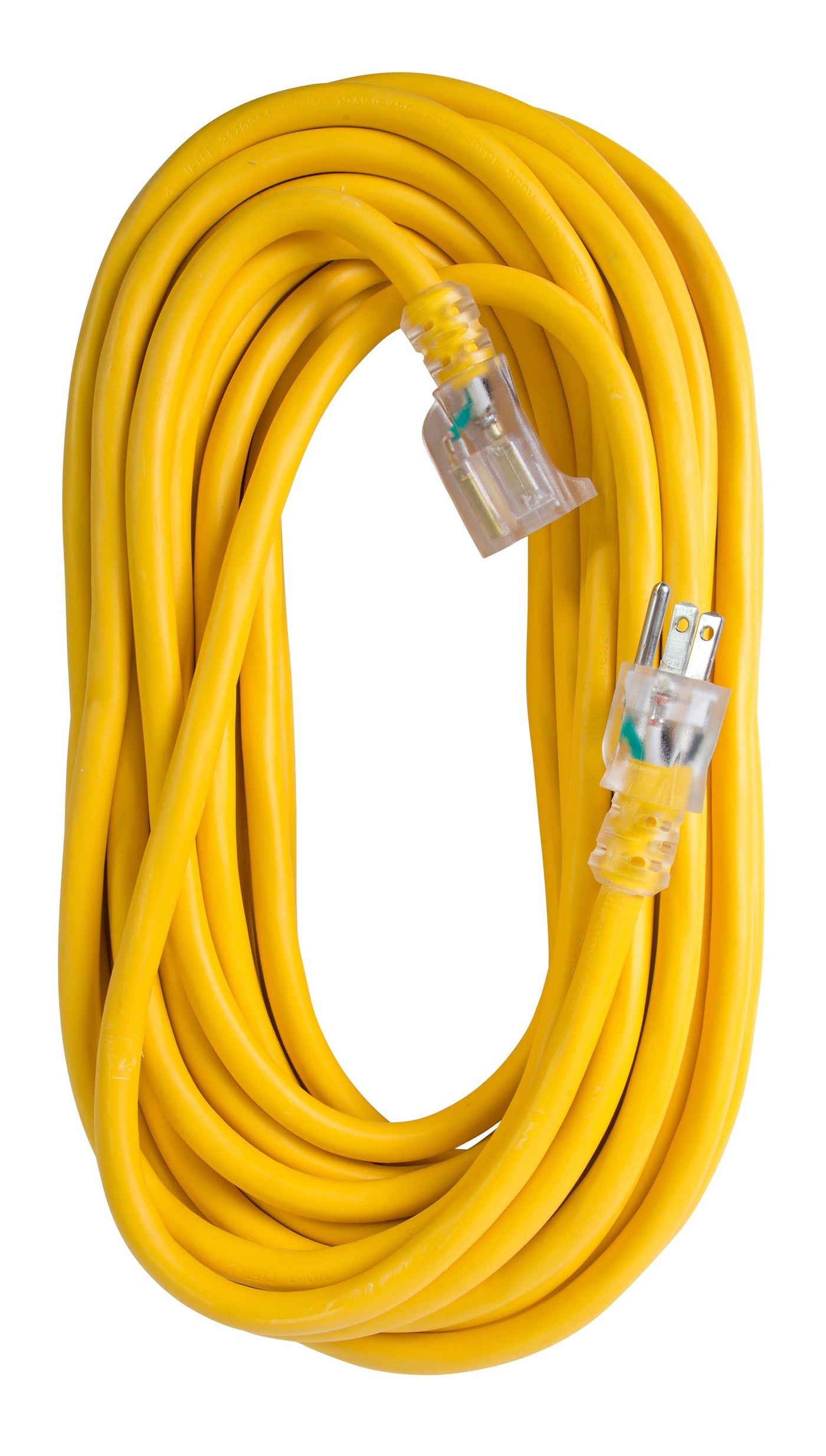 Bergen Industries OC50123LT Extension Cord 50ft  SJTW Yellow  12/3  Lighted End
