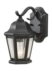 OL5900BK, Small One Light Outdoor Wall Lantern , Martinsville Collection
