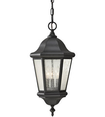 Martinsville Collection - Three Light Outdoor Pendant Lantern | Finish: Black - OL5911EN/BK