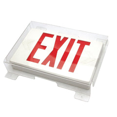 Vandal/Environmental Shield Guard for Slim Exit Signs