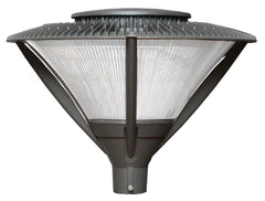 LED Architectural Enclosed Large Round Post Top Light, 176 watt