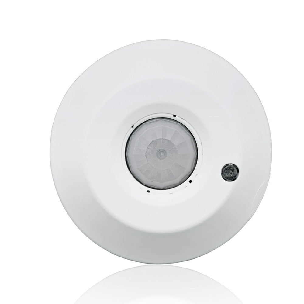 Provolt Occupancy Sensor, Line Voltage, 8'-12' Ceiling Mount, PIR Sensor 1500 sq ft, Daylighting, CEC Title 20/24 compliant. Color: White.