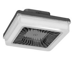 LED PORTO Garage Light, 42W, 4,300-4,800 Lumens, Comparable to 100 Watt Fixture, 120-277V, Bronze or White Finish