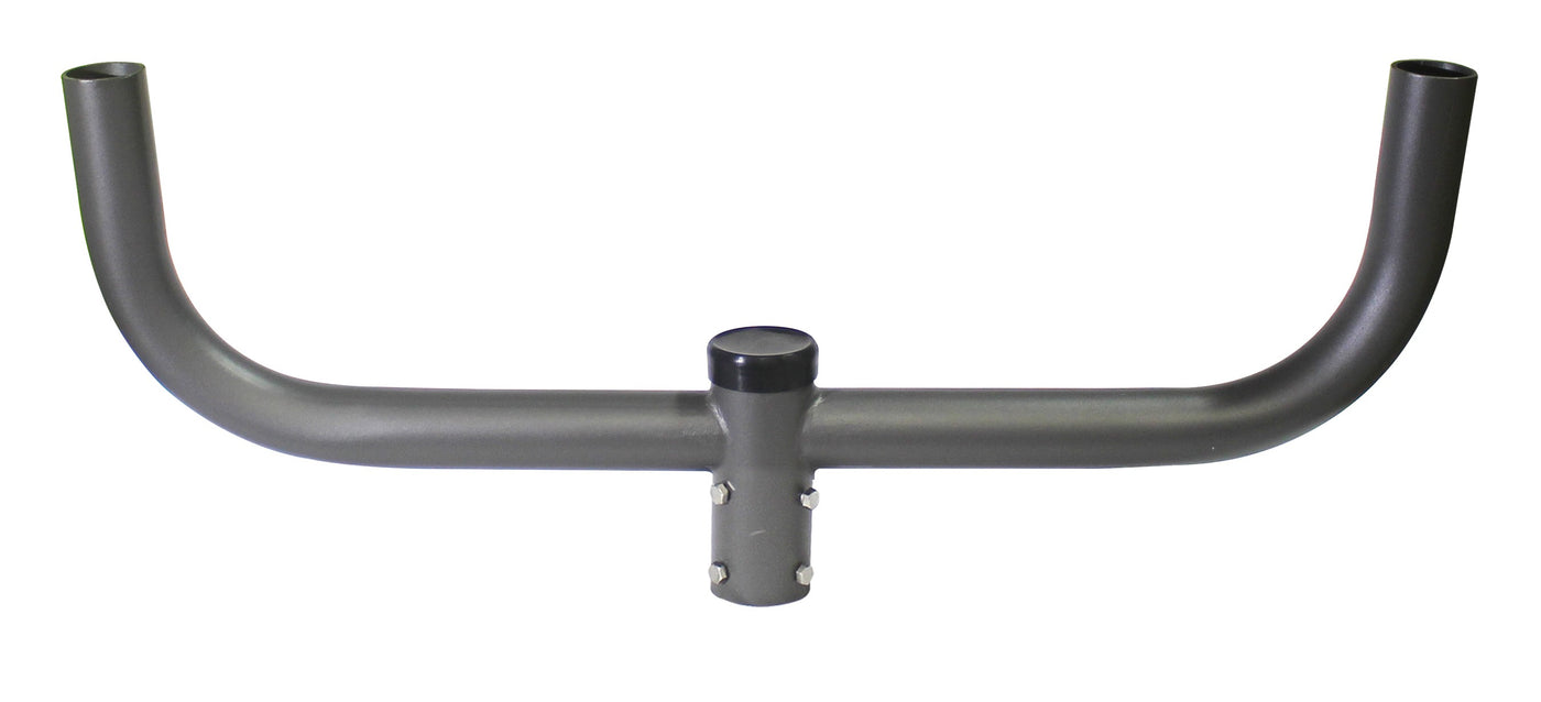 2 Fixture Light Pole Bullhorn, Bronze Finish