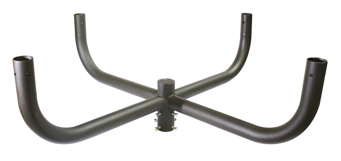 4 Fixture Light Pole Bullhorn, Bronze Finish