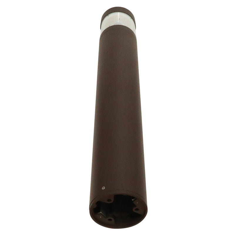 6" LED Round Bollards, 3000 Lumens, CCT Selectable, 120-277V, Bronze