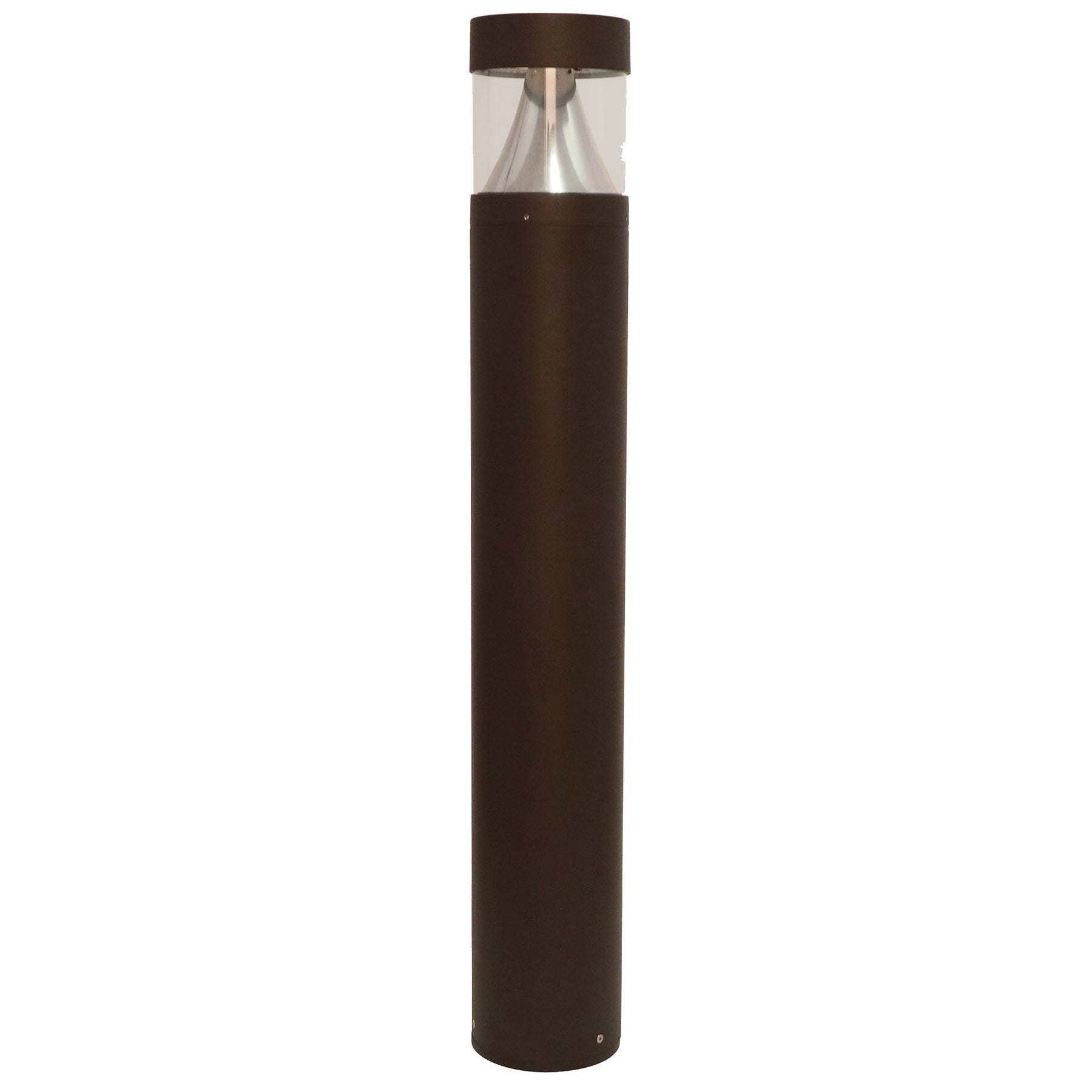 6" LED Round Bollards, 3000 Lumens, CCT Selectable, 120-277V, Bronze