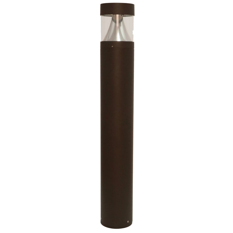 6" LED Round Bollards, 3000 Lumens, CCT Selectable, 120-277V, Bronze