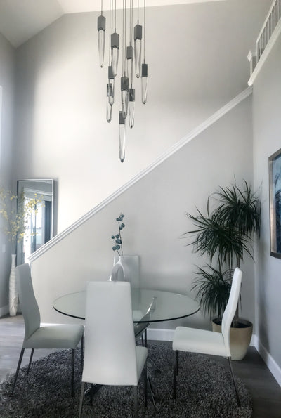 Quartz LED 10-Light Pendant
