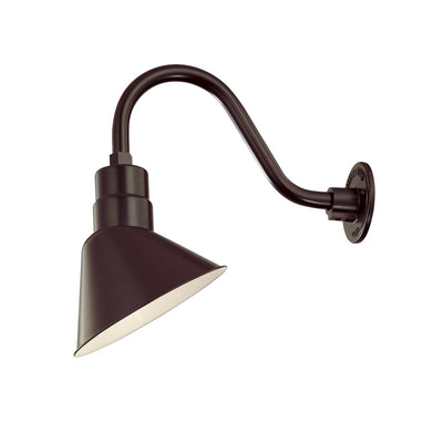 Millennium Lighting RLM Angle Shade - Architectural Bronze (Shown with 14.5" Goose Neck)