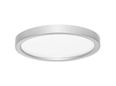 Ultra Thin Edgelit Downlight, Round or Square Body, 120V, 3000K, White or Brushed Nickel Finish