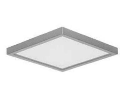 Ultra Thin Edgelit Downlight, Round or Square Body, 120V, 3000K, White or Brushed Nickel Finish