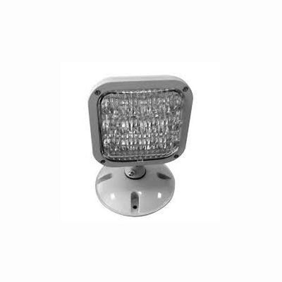 Single LED Remote Outdoor Rated Emergency Head for Remote Capable LED Exit/Emergency Combo Units, 9.6V