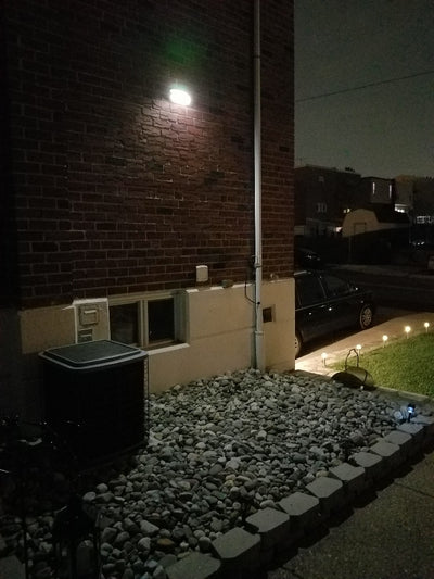 Off-Grid Mini LED Solar Wall Pack Light, 2000 Lumens, 4000K