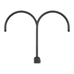 Millennium Lighting Two Light Post Adapter,  Satin Black Finish
