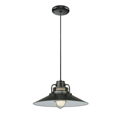 Millennium Lighting 18" RLM/ Cord Hung Railroad Shade - Satin Black