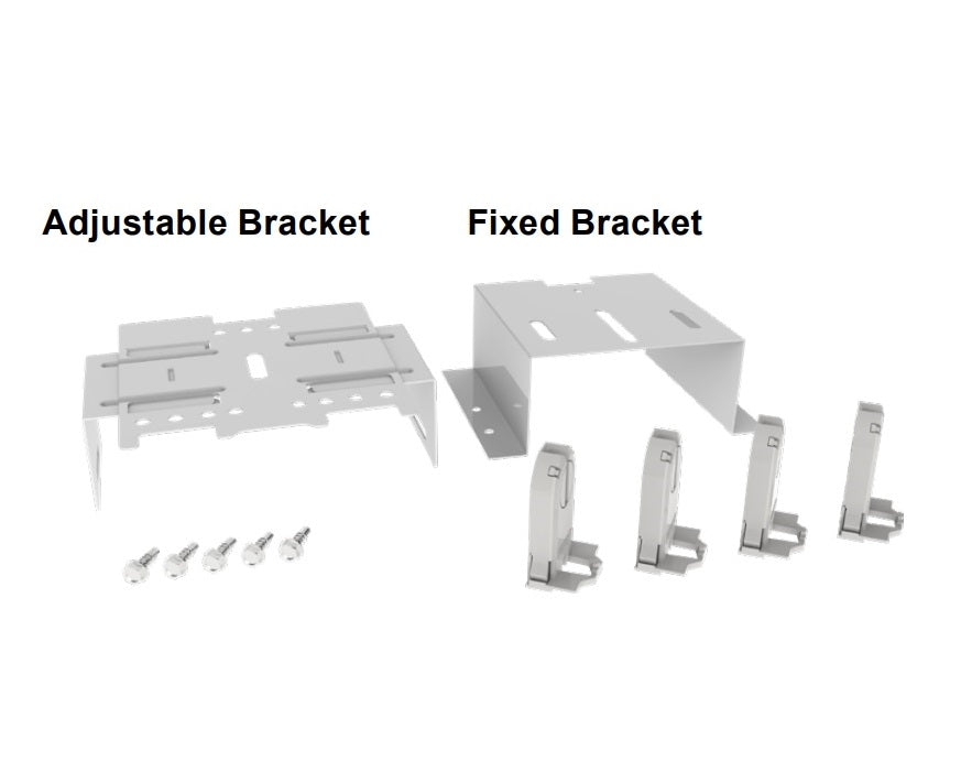 10 Pk 8 Foot, 4 Lamp T8 TLED Strip Bracket Retrofit Kit