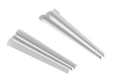 10 Pk 4 Foot, 1 Lamp T8 TLED Strip Bracket Retrofit Kit w/Reflector Options, LED Ready
