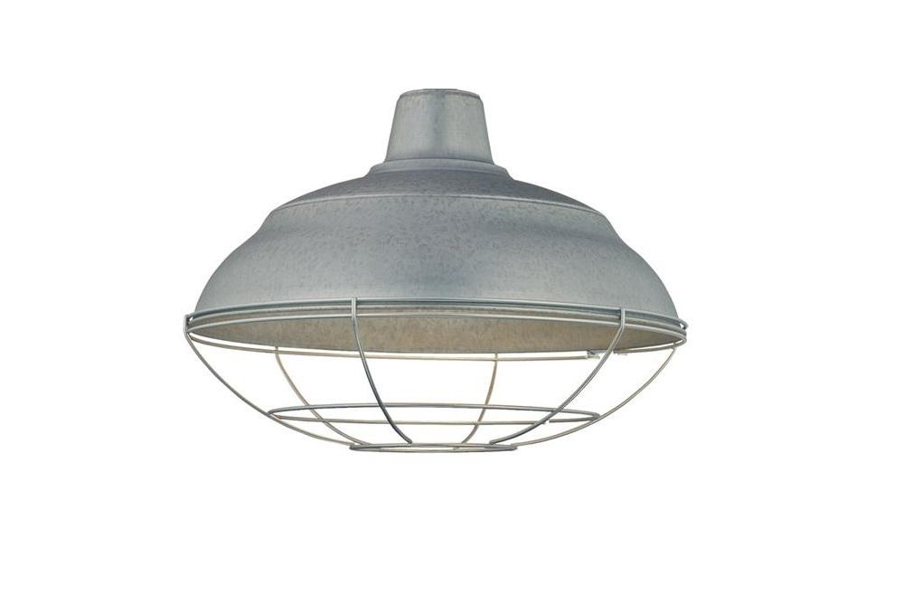 Millennium Lighting 17" Warehouse Shade Galvanized Finish (w/ Wire Guard)