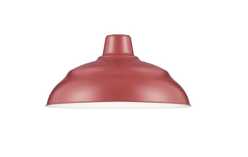 Millennium Lighting 17" Warehouse Shade Satin Red Finish