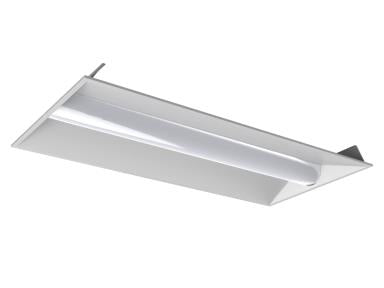 2 x 4 Foot LED Indirect Recessed Center Basket Troffer, 30 watt