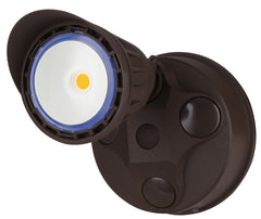 LED Dimmable Security Light, 10 watt, Bronze or White Finish, 3000K or 5000K CCT