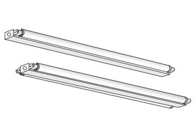 2' 2 Lamp Side Mount Strip Fixture, 17 Watt T8, No Reflector, 120v WL-SM217MV