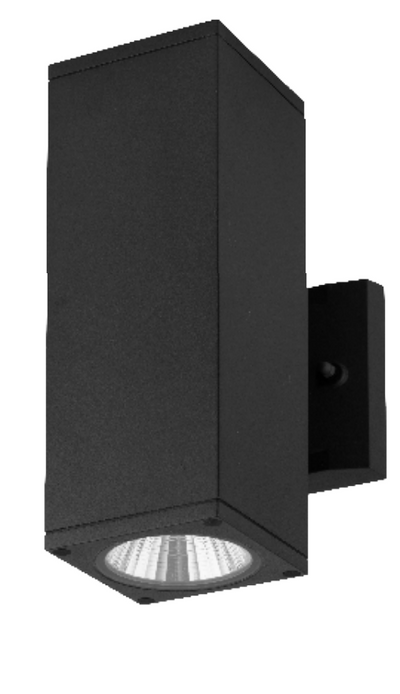 LED MCT Square Wall Mount Up/Down 4" Cylinder Lights, 1920 Lumens, 24 watt, 120 Volts, Selectable CCT, Available in Black, Bronze, Brushed Nickel, or White