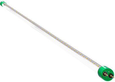 12 PK 18 Watt 4' LED T8 LED Glass Tube, A/C Direct or Ballast Compatible, Clear or Frosted Lens