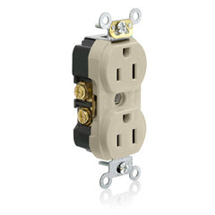 Tamper Resistant Narrow Body Duplex Receptacle, 15 Amp, 125V (White, Gray, Black, Ivory, Light Almond, Brown)