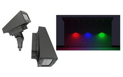 LED Static Color Area, Flood and Wall Light, 20 watt, Blue, Green, Red or Amber CCT