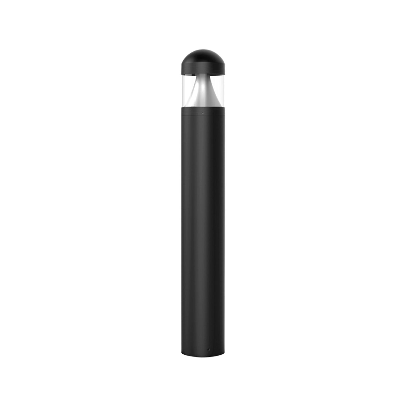 LED 44" Round Top Bollard, 1496 Lumens, Wattage and CCT Selectable, 120-277V, Cone Reflector, Clear Lense, Black or Brown Finish