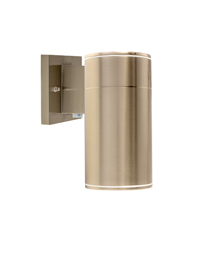 LED Outdoor Wall Cylinder Downlight, 15 watt, Selectable CCT, Bronze or Brushed Nickel