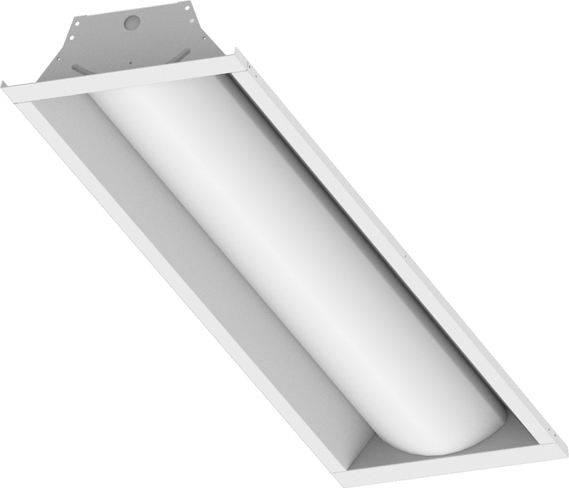 1x4 Foot Volumetric Troffer, 17 Watt, 120-277V, 2227 Lumens, 3000K, 3500K, 4000K or 5000K