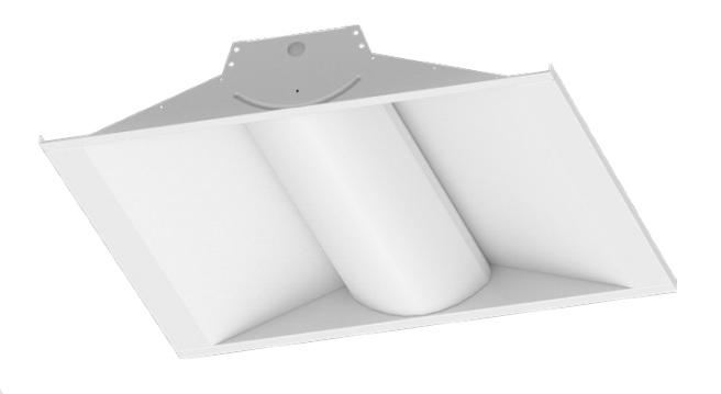 2x2 Foot Volumetric Troffer, 37 Watt, 120-277V, 4652 Lumens, 3000K, 3500K, 4000K or 5000K