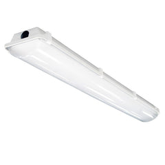 8 Ft Vapor Tight LED Linear Strip Fixture; 4 Lamp Positions; LED Ready