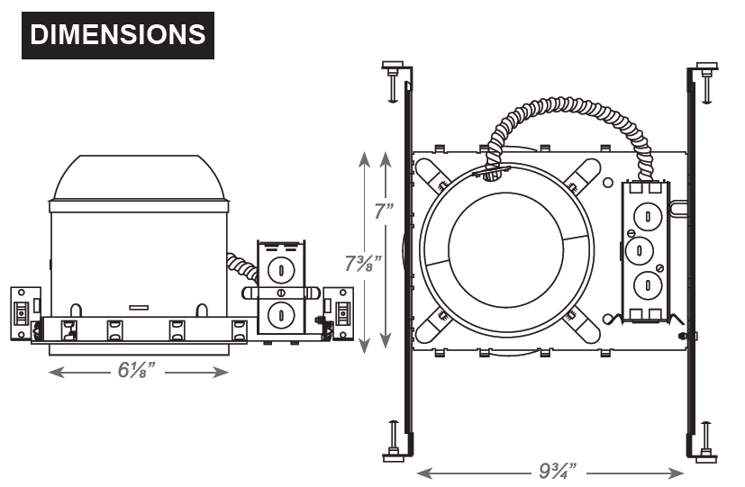 Recessed Emergency Downlight with Gimbal Trim, 120/277V