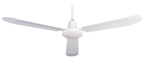 Industrial Fan 3-Blade 56", Brushed Aluminum or White Finish