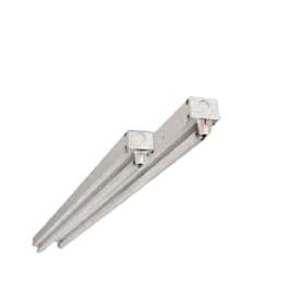 99" 4 Lamp Staggered Strip Fixture, 32 Watt T8, 120-277 Universal (tandem, not shown)