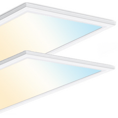 2 Pk 1 x 4 Foot Spectra LED Flat Panel with 4-Way Adjustable Color Temperature, 40 watt, 100-277V