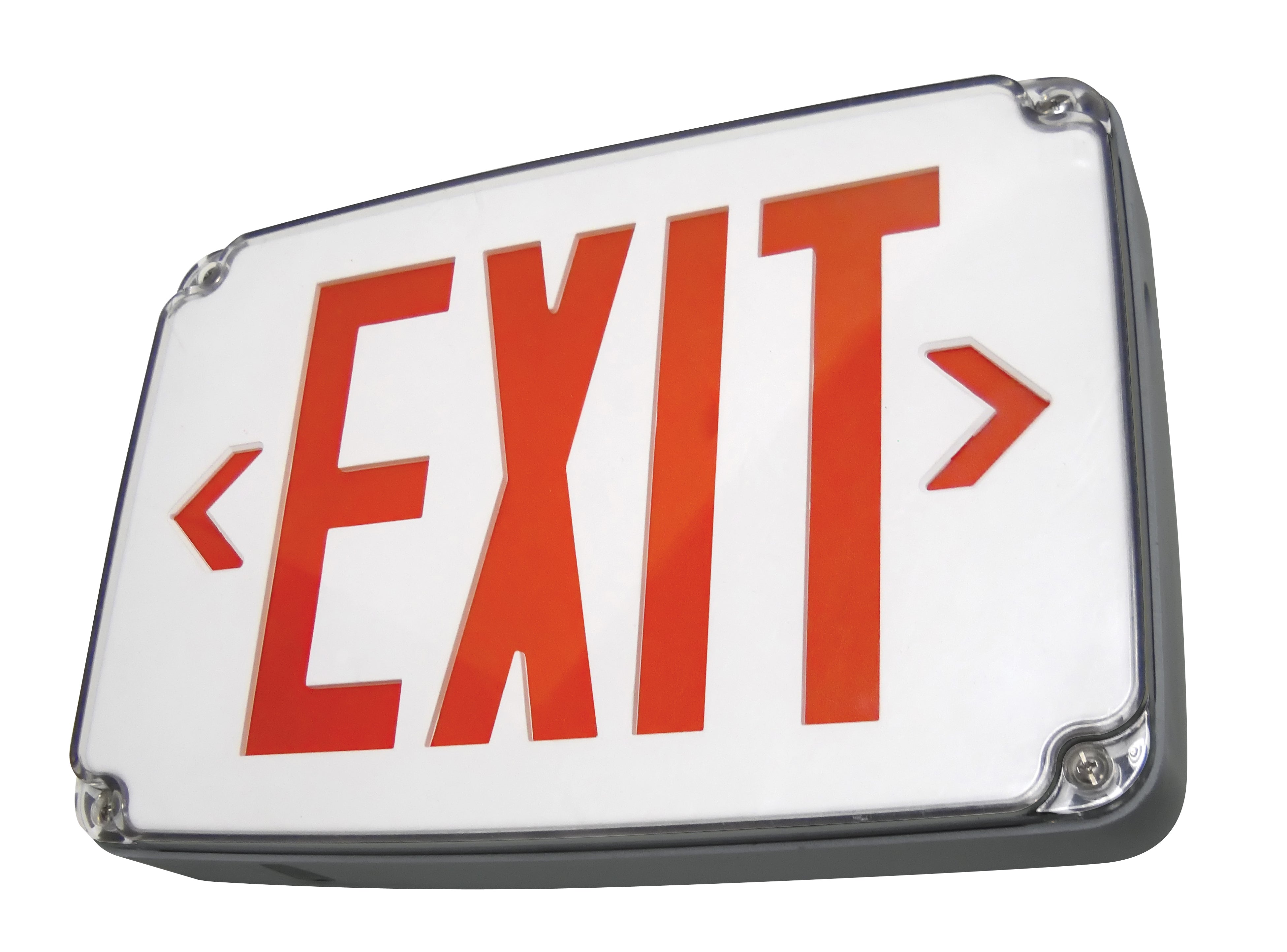 LED Compact Wet Location Polycarbonate Exit Sign - WHL-WLEZXTEU1RW ...