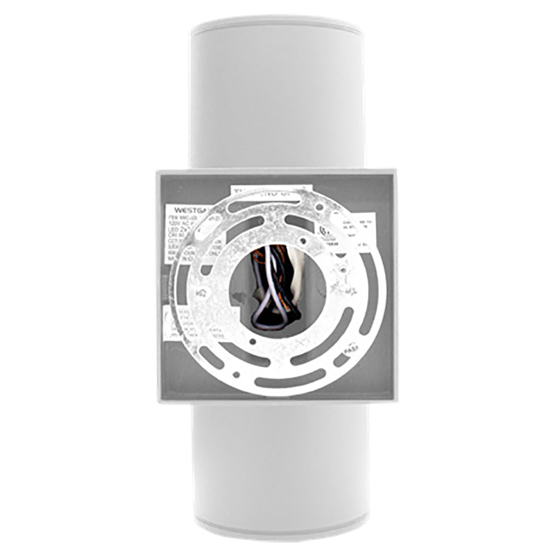 4" RGBW Cylinder Lights, Round Wall Mount Up/Down, 2400 Lumens, 24 watt, 120 Volts, Available in Black or White