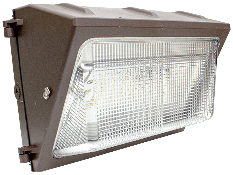 LED Non-Cutoff Wall Pack w/Glass Lens, Wattage Selectable: 50/80/100/120, 120-277V