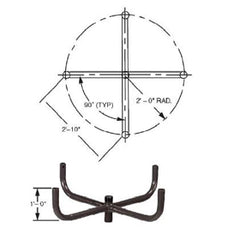 Four Fixture Lightpole 