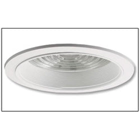 White Baffle with Fresnel Glass Lens-Horzontal CFL WS-107713
