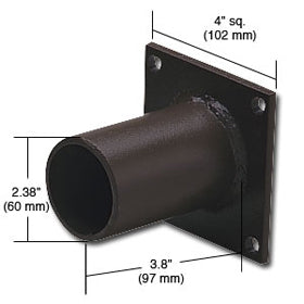 Wall Mount Bracket for single fixture mounted with adj slip fitter (not included) WL-ACWM2DB