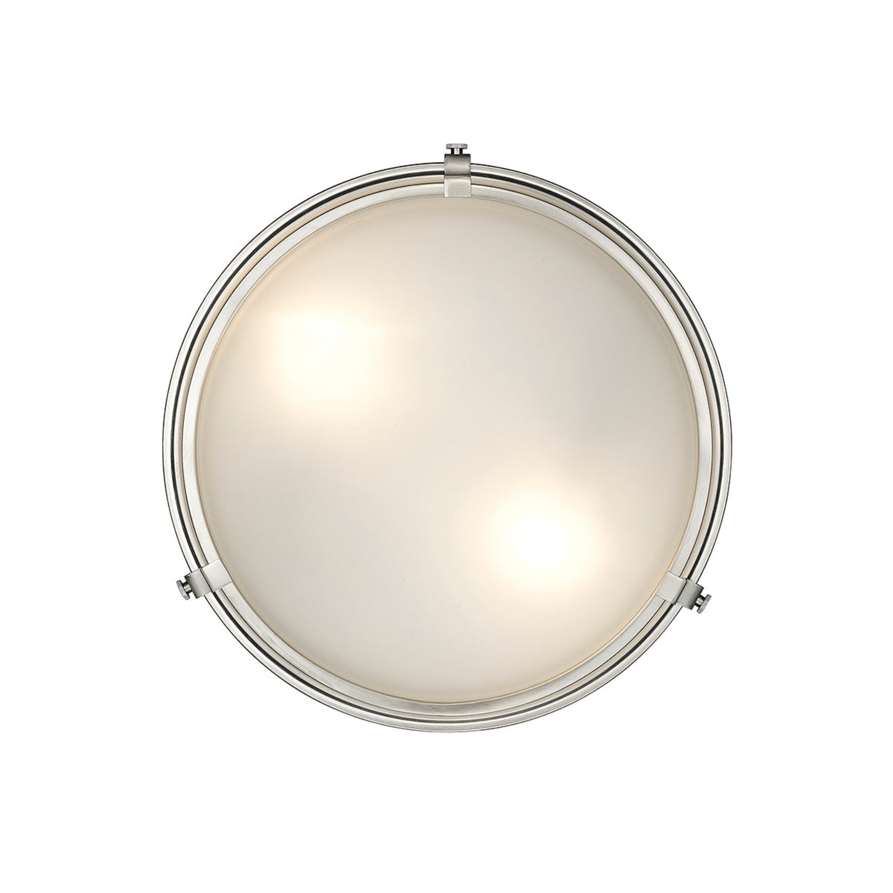 Millennium Lighting Two Light Flush Mount Ceiling Light, Arlson Collection, (Available in Brushed Nickel or Matte Black Finish)